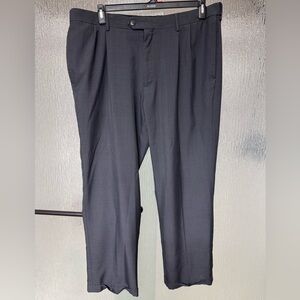 Haggar Men's Slate Dress Pants with Herringbone Lining